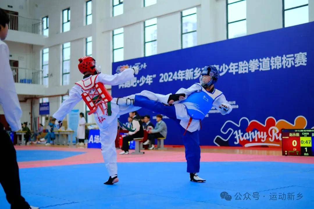 奔跑吧少年2024年新乡市青少年跆拳道锦标赛开赛