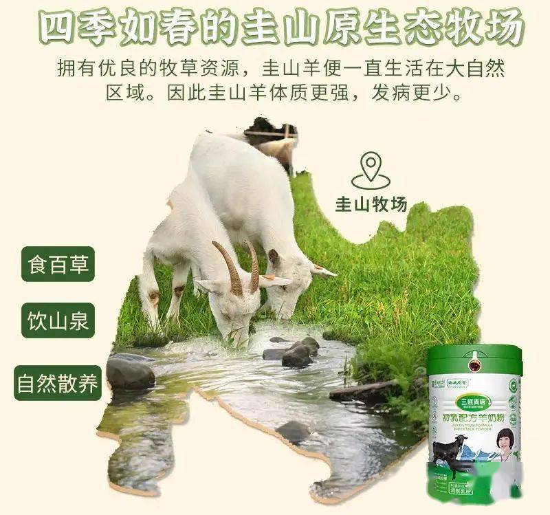 圭山羊吃6天草,才能换得1斤羊奶粉.