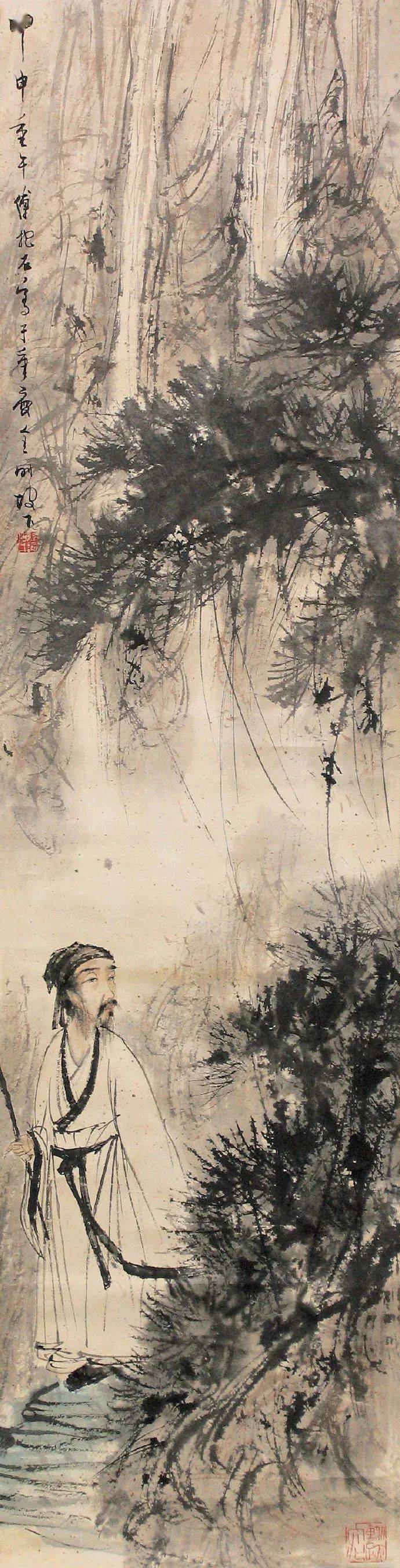 国画大师傅抱石精品山水画100幅高清大赏