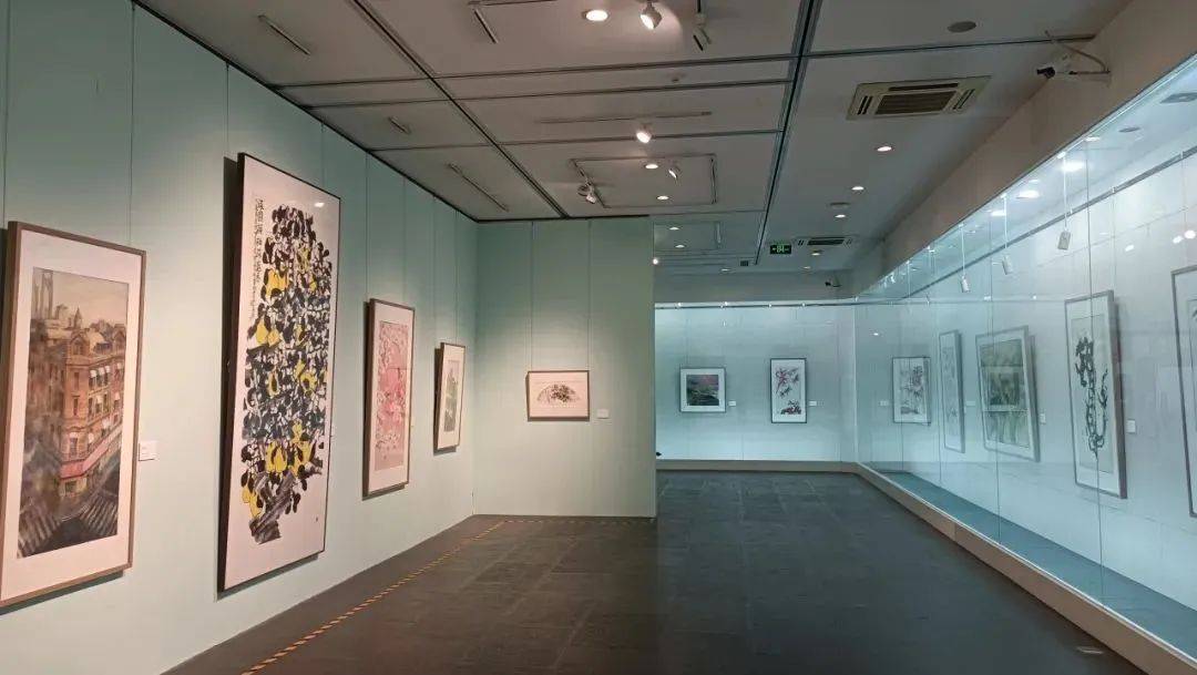 展览现场春天的故事上海中国画院名家作品展走进嘉定