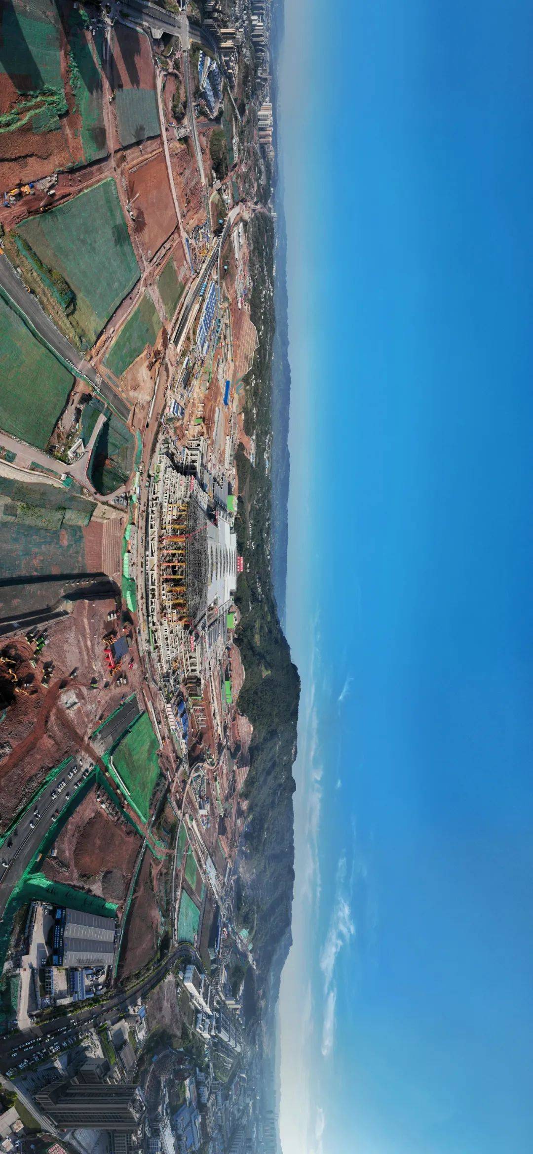 此城可待实拍大图看重庆东站枢纽新城全貌