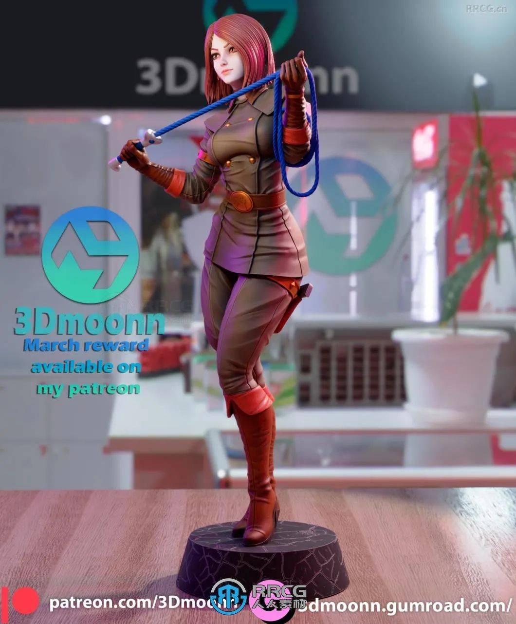 薇普whip拳皇游戏角色雕刻手办3d打印模型