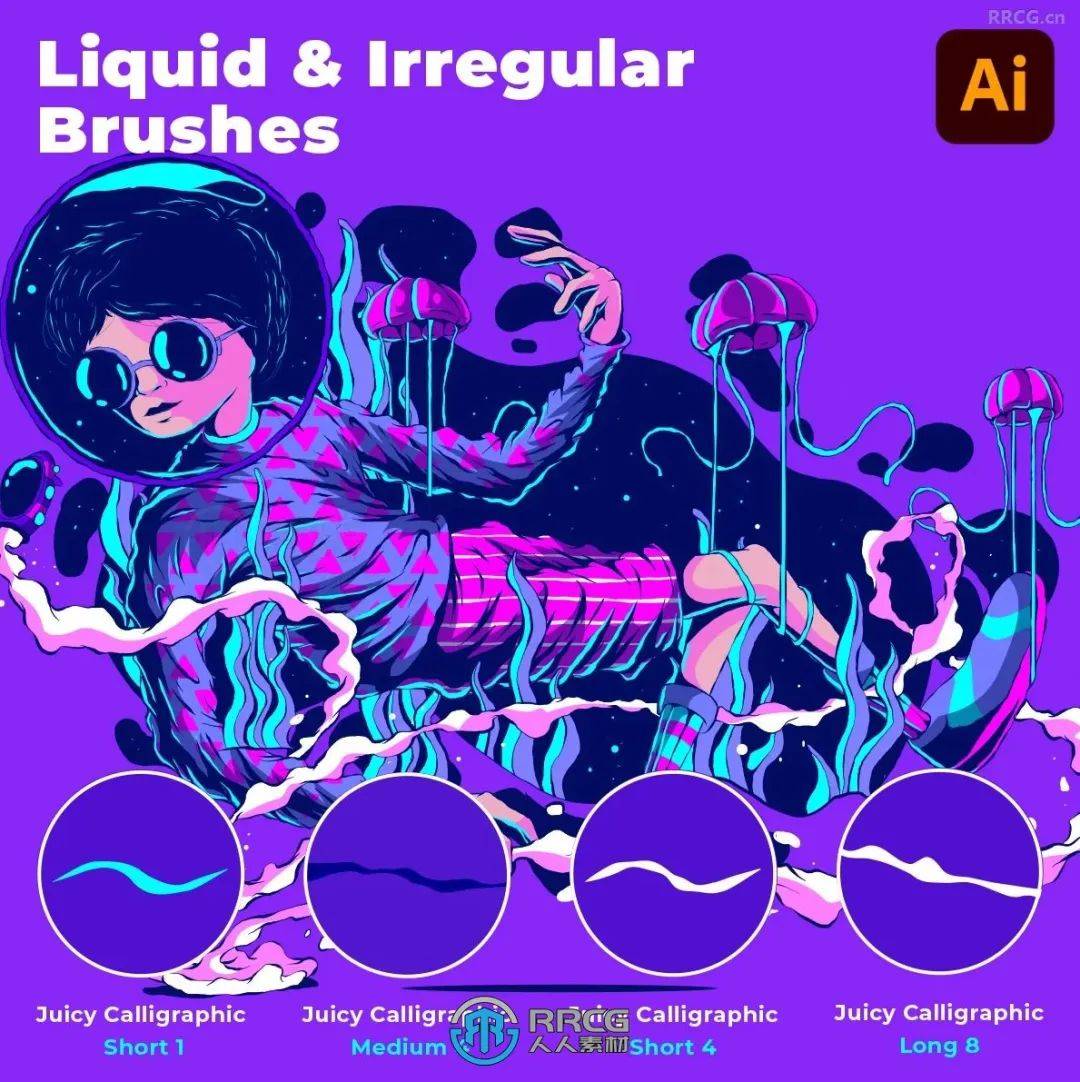 adobeillustrator笔刷纹理样式源文件2024矢量素材大合集