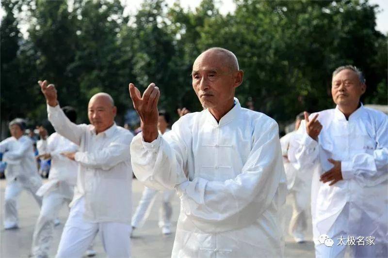 习练太极拳的秘诀其实就是如何使气能往下松沉,凡违反这项原则的,都要