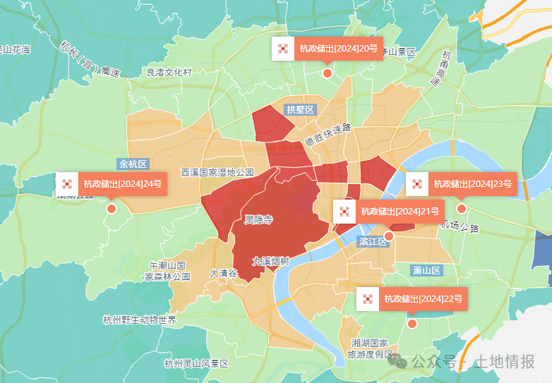 杭州二批次揽金607亿滨江371亿摘得西兴地块溢价率236