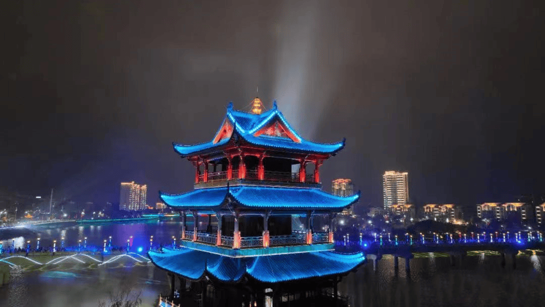 宜春!越夜越美丽!_灯光_夜晚_夜景