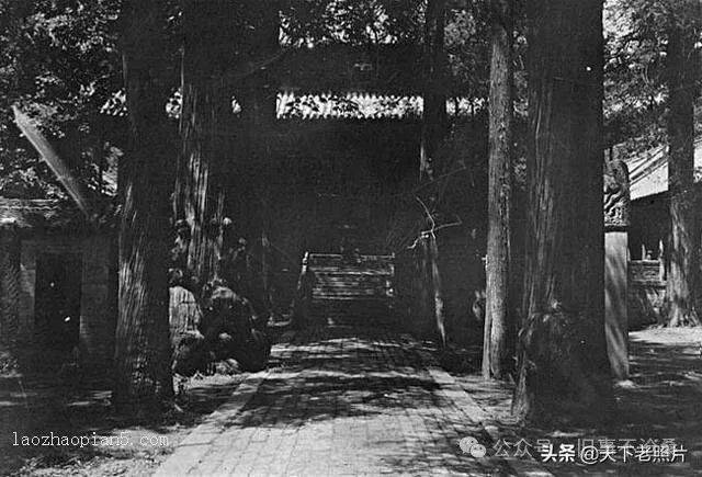 旧事照片1907年河南登封县老照片少林寺风貌一探