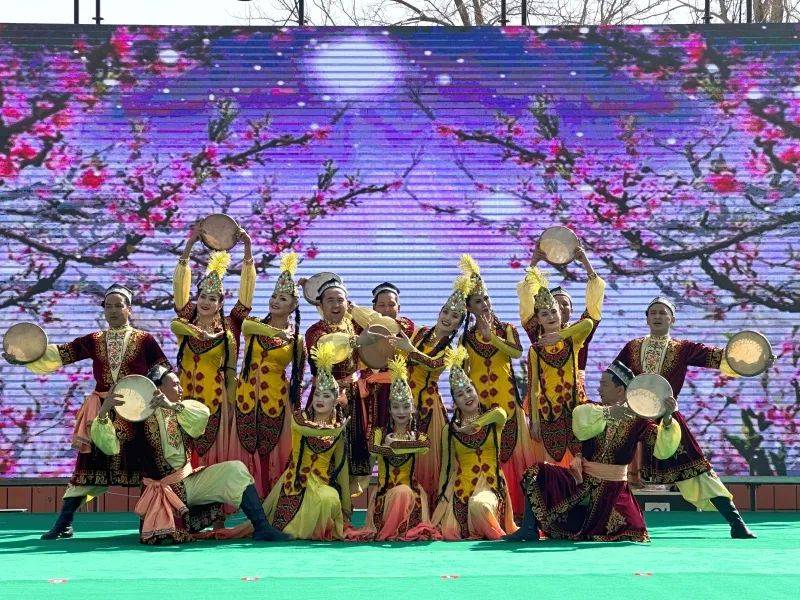 "这是轮台县以杏花为主题,打造生态宜居杏城的盛大集会,更是集中