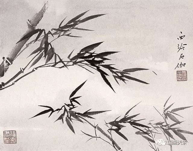 申石伽(1906-2001),别署西泠石伽,现当代著名国画家,擅山水,墨竹.