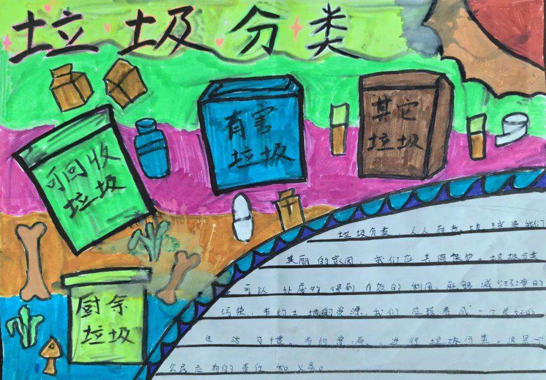 垃圾革命手抄报活动展播开始了快来一起欣赏吧