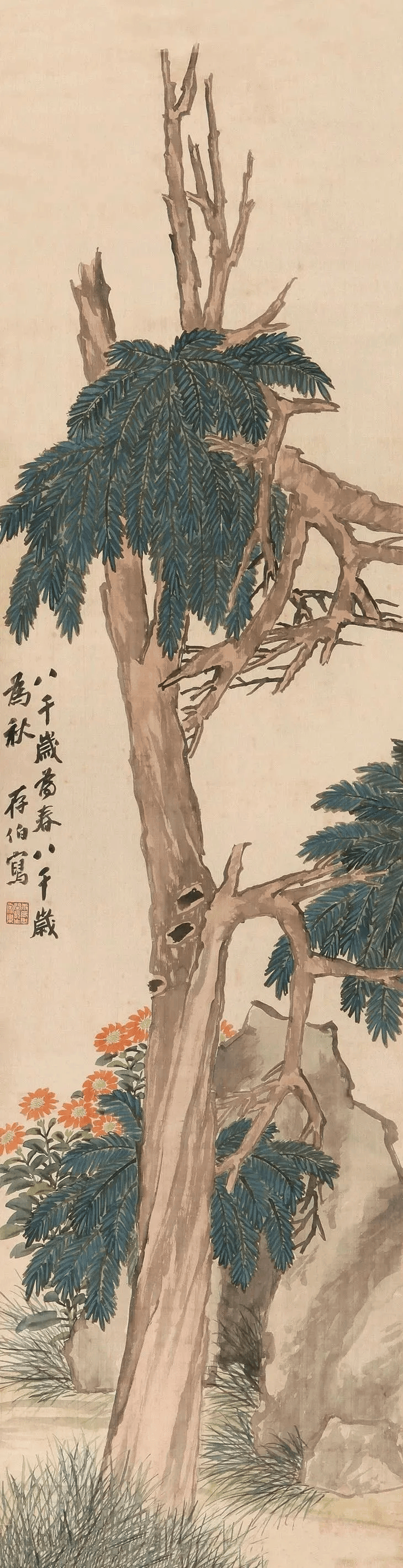 画像时他已名重艺坛海派四杰之一的蒲华便是出于他门下画坛健将倪田当