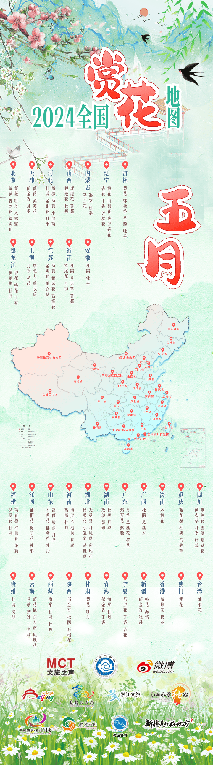 全国春日赏花地图来了在各个省份都有什么花在等你