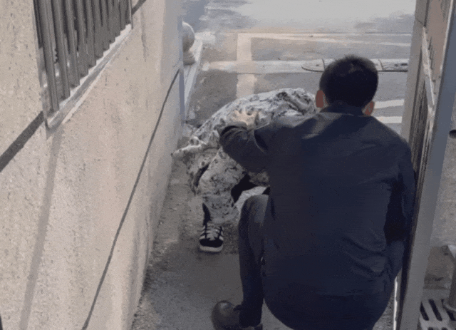 赶忙上前询问其情况捂着胸口蹲堵在派出所大门口所长马志荣看见一小伙