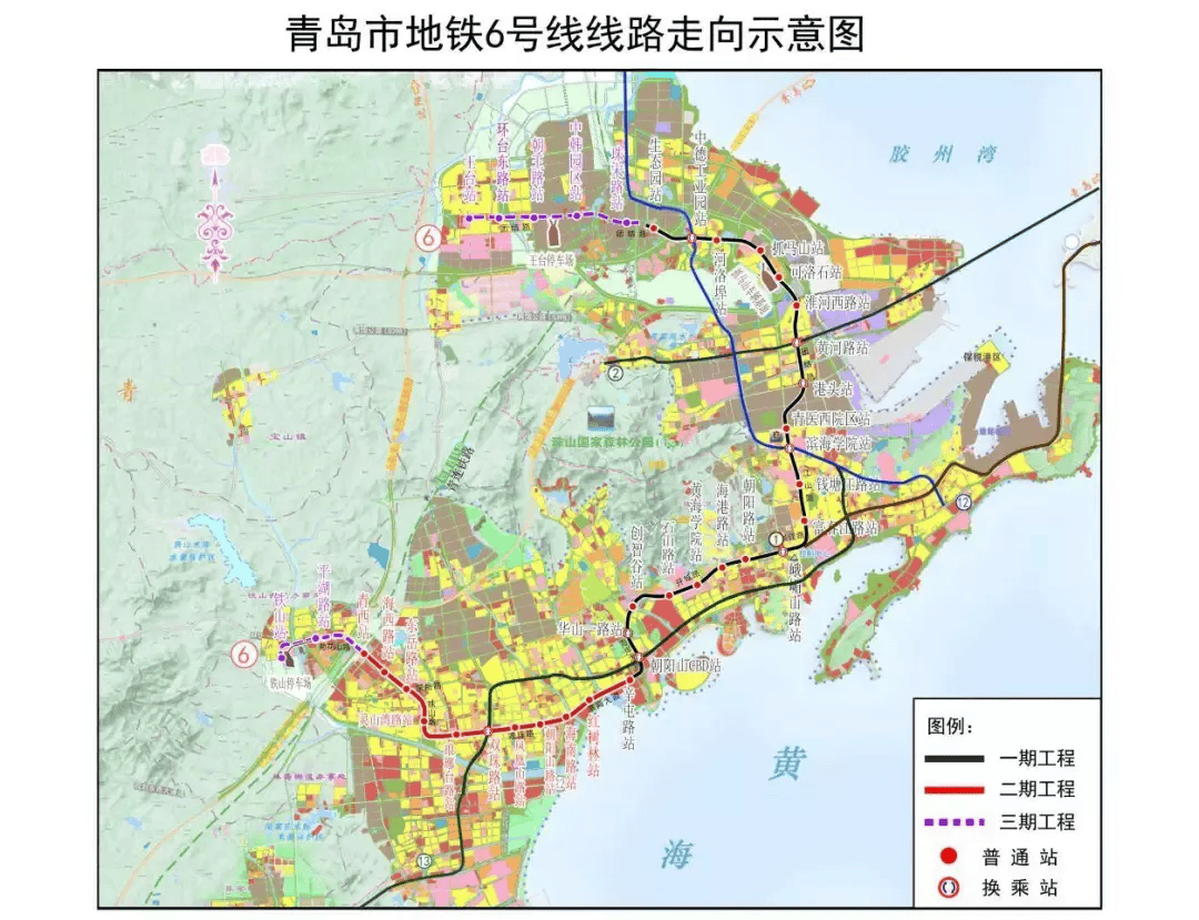 西海岸地铁规划图图片