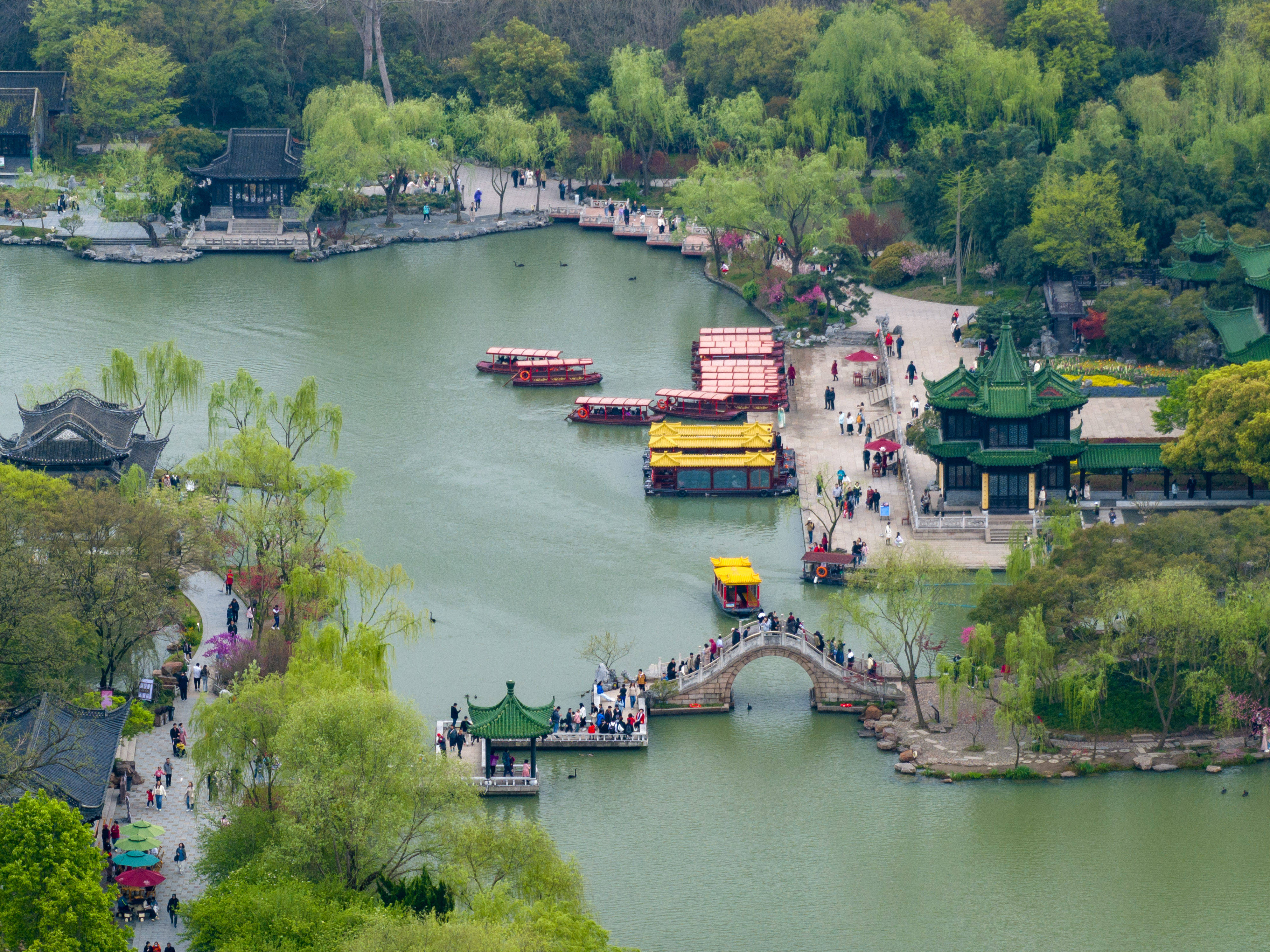 江苏扬州:瘦西湖春景如画