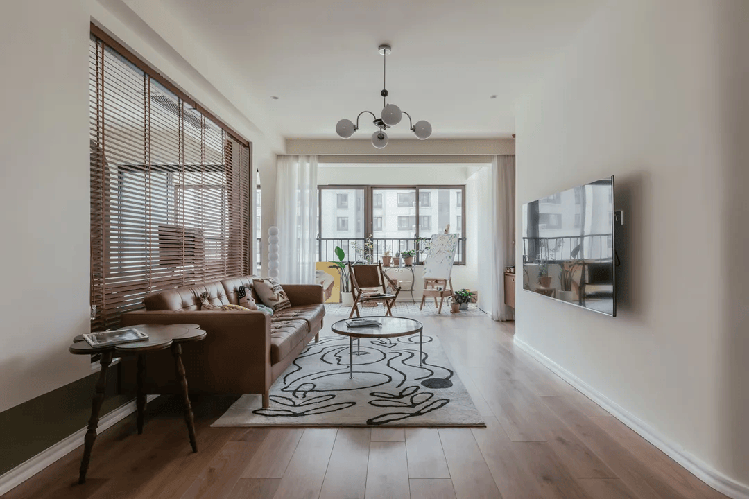 她家123㎡复古混搭风新房简约而不凡一切都是自己喜欢的样子