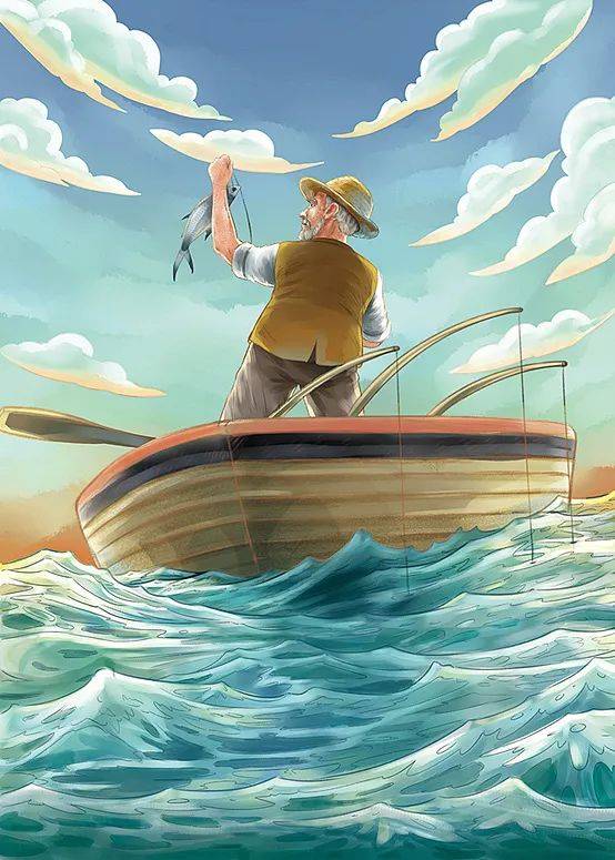 读名人典籍品时代书香老人与海