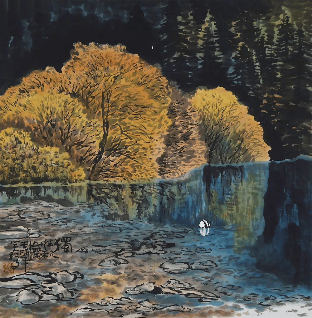 彩墨山水画110幅,视觉盛宴,美醉了!