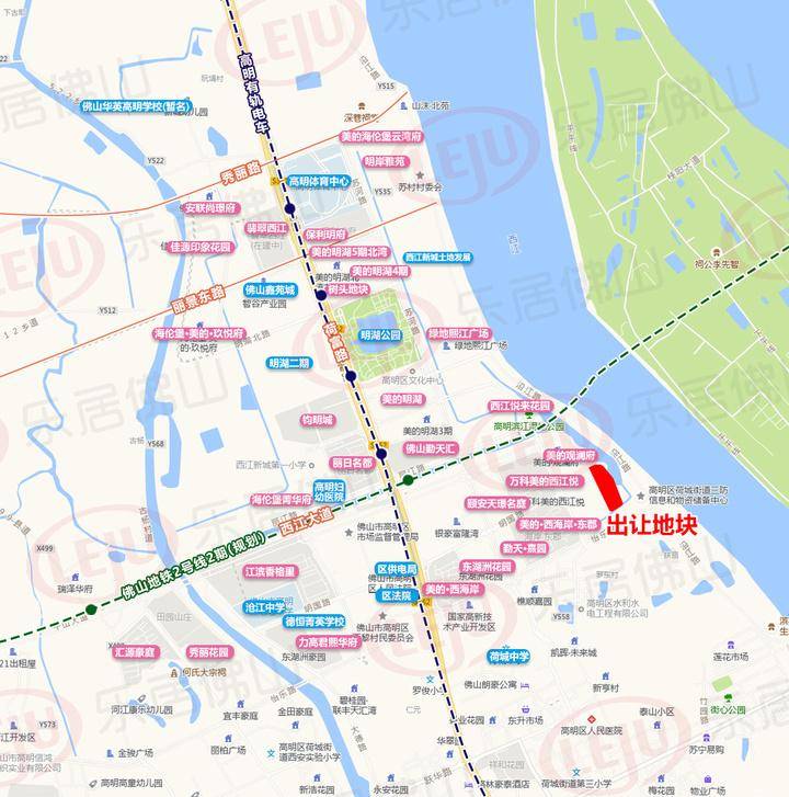 将建城市森林花园住宅高明西江新城挂牌超28万㎡望江靓地