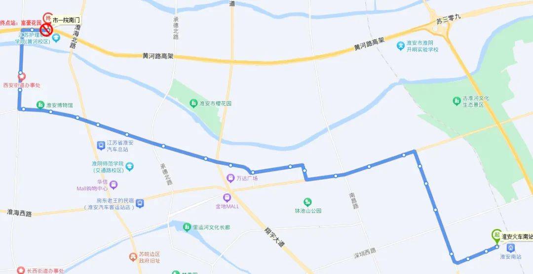 公示_淮海_北路_线路