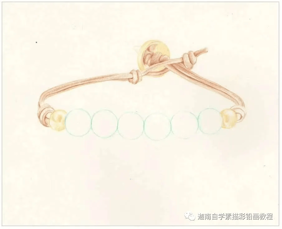 彩铅画手链