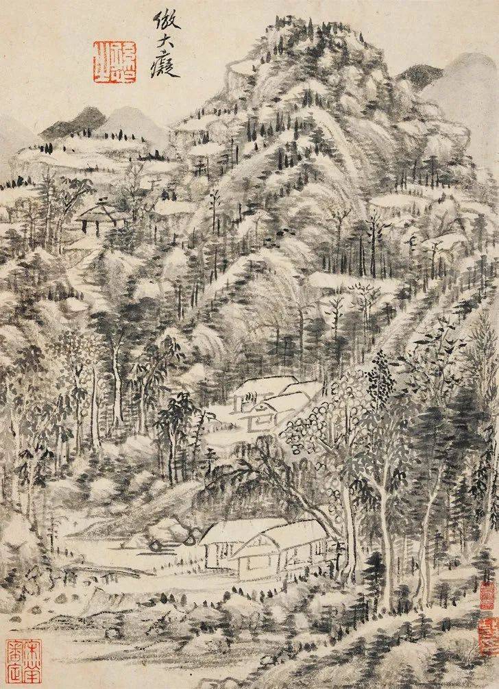 他画册明末清初王时敏仿宋元山水册