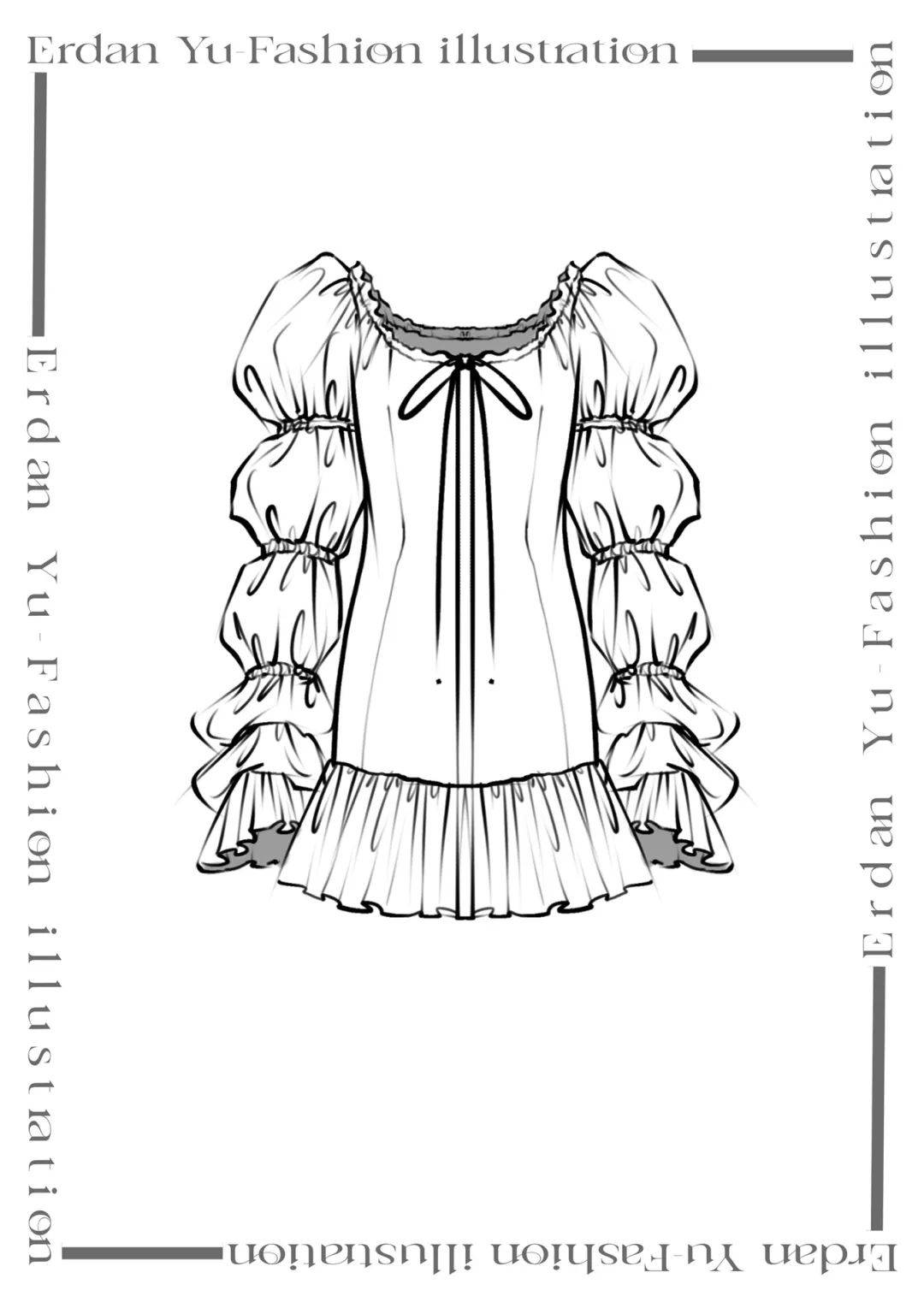 82款女装款式图示例_versace_服装_系列