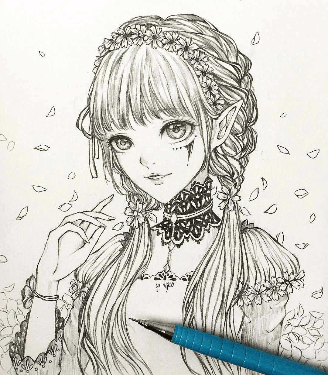 简笔画 手绘 素描 线稿 1080_1234