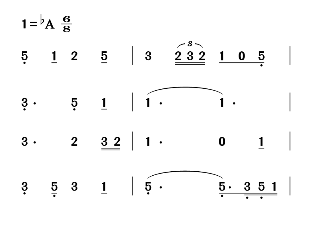 点击上方视频即可观看《打靶归来》简谱教唱