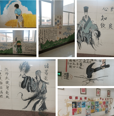 全环境立德树人聊城市翰文中等职业学校一图一文见情境一墙一景皆文化