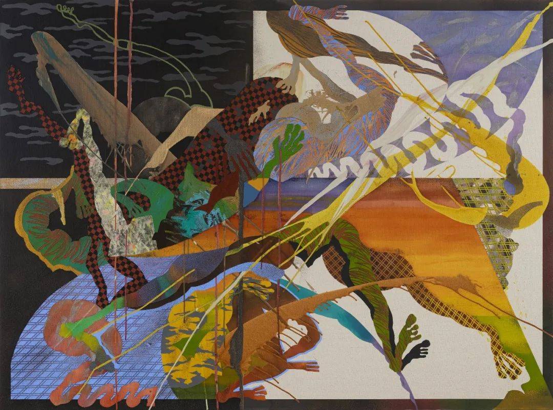 画作名称以词汇的形式散落其中,我们很难分辨出词汇与修辞之间在范畴