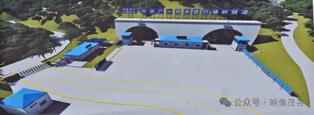 位于高州市古丁镇与平山镇交界处的阳信高速控制性工程白塘岭隧道