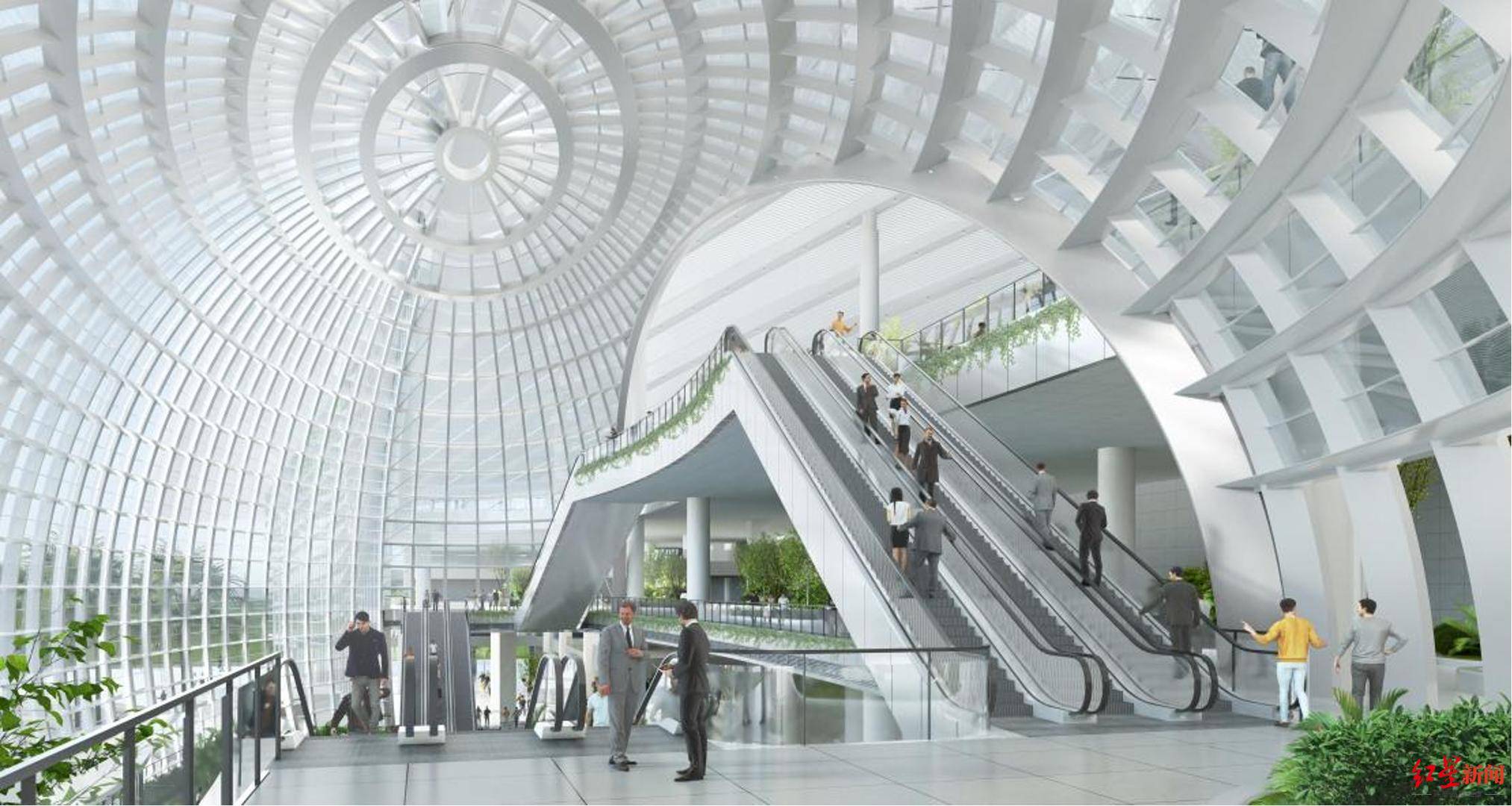 首探天府站凤凰形象初显预计明年建成投用