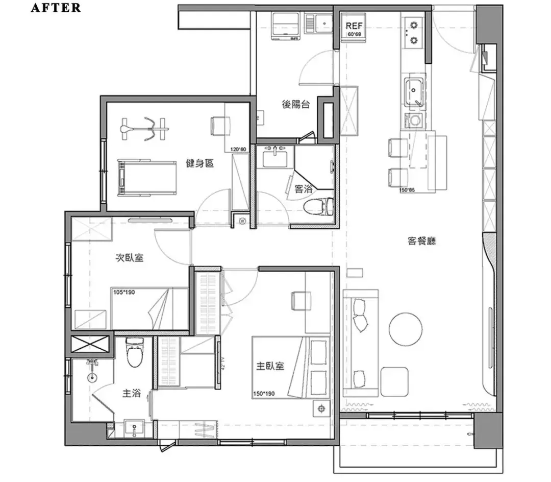 日式原木风,80㎡极简三居看着真解压_设计_空间_主人