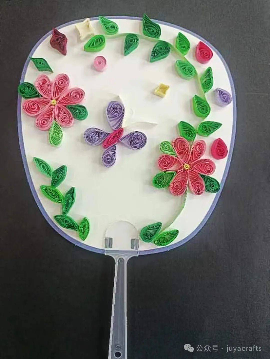 【作品专辑】西安市泾华学校衍纸社团的团扇作品