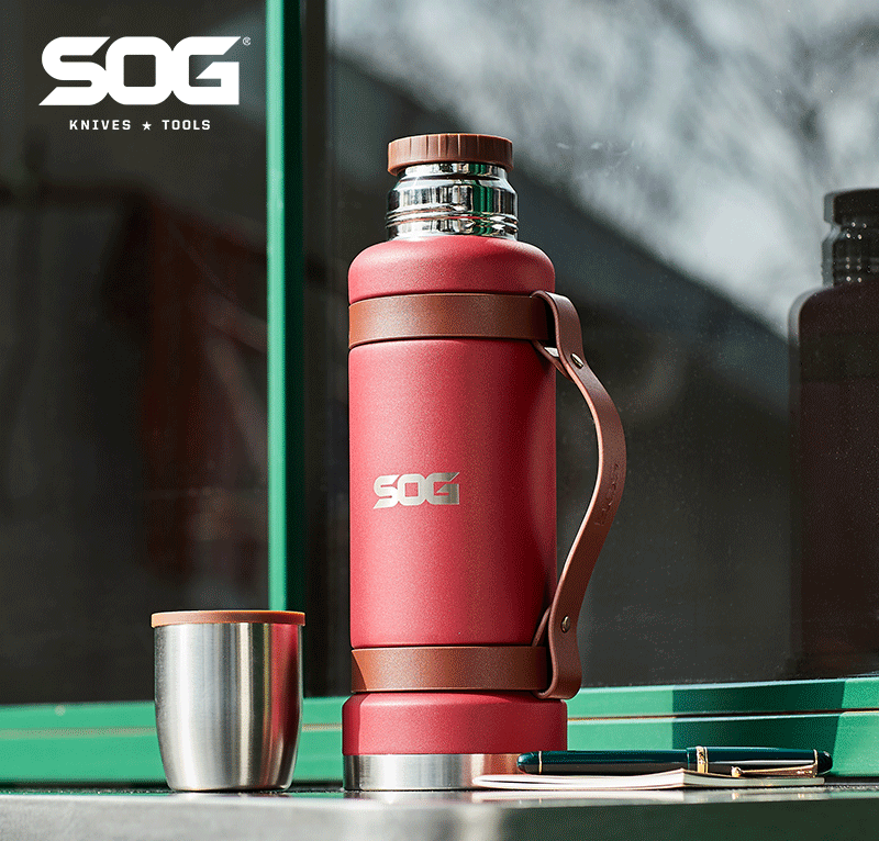 露营自驾钓友驴友户外必备～sog保温保冷水壶,硬汉风格超大容量!