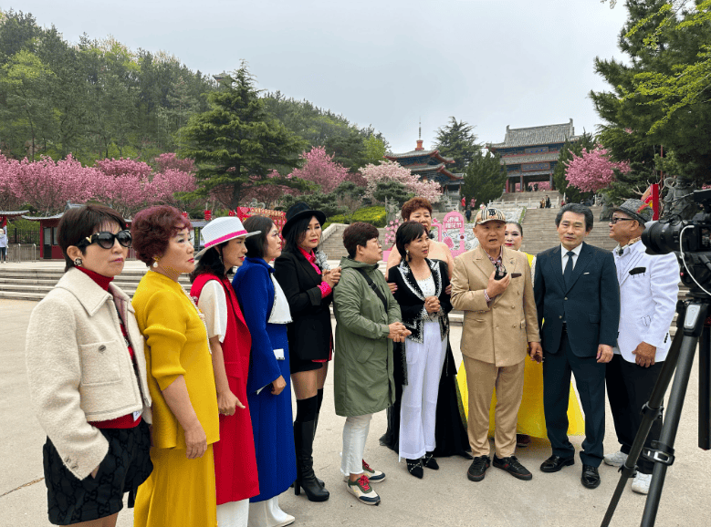 威海赤山樱花节引来韩国obs电视台综艺节目拍摄_旅游_历史_张保皋