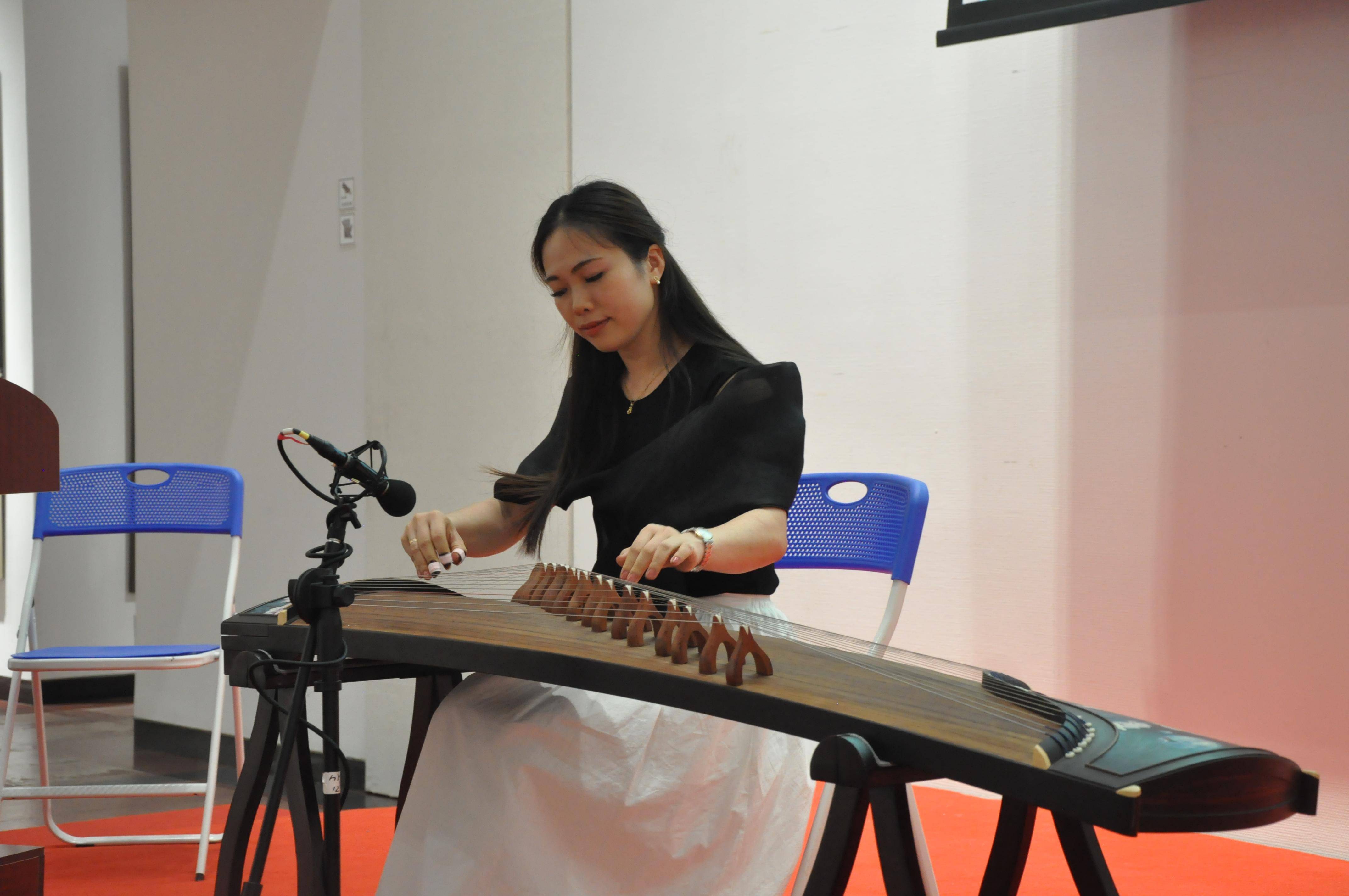 现场的音乐学家,演奏家和文化学者围绕广东三大民间乐种和南派古筝的