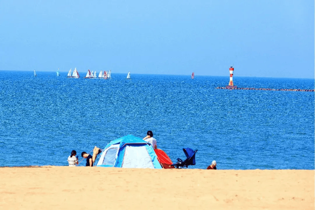 潍坊滨海沙滩图片