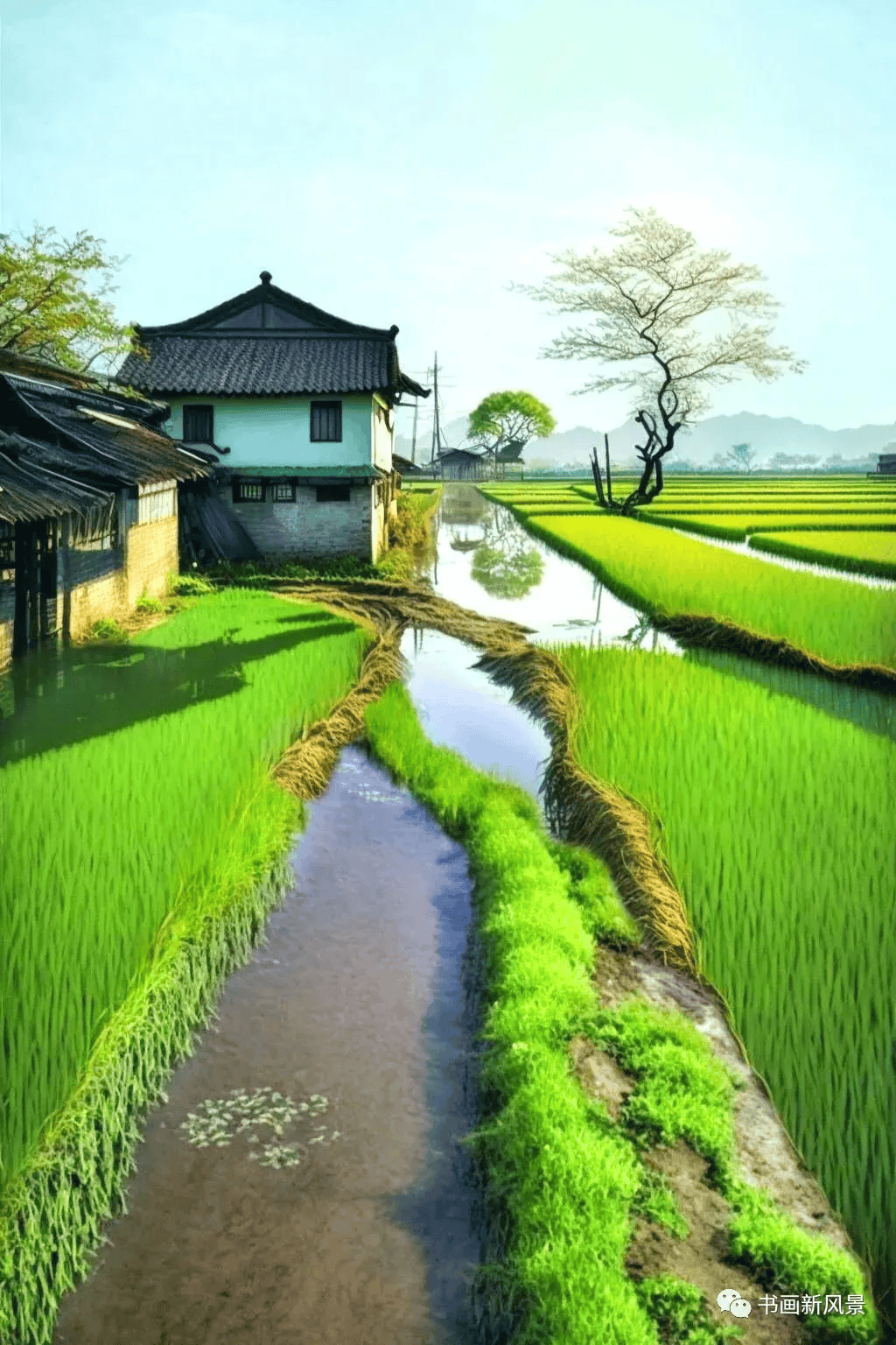 田园风景效果图图片