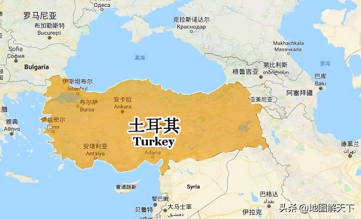 由亚洲的安纳托利亚半岛(约占国土的97%)和欧洲的东色雷斯地区构成