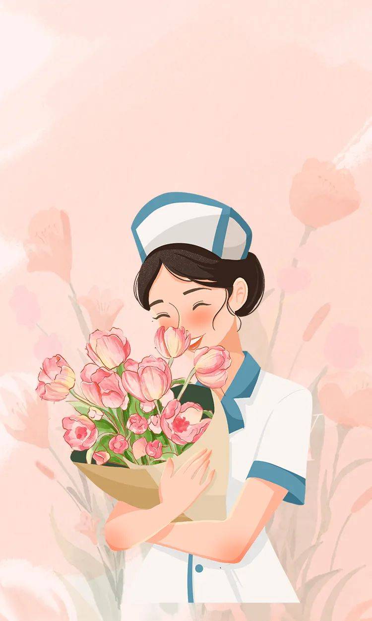 护士礼仪卡通图片