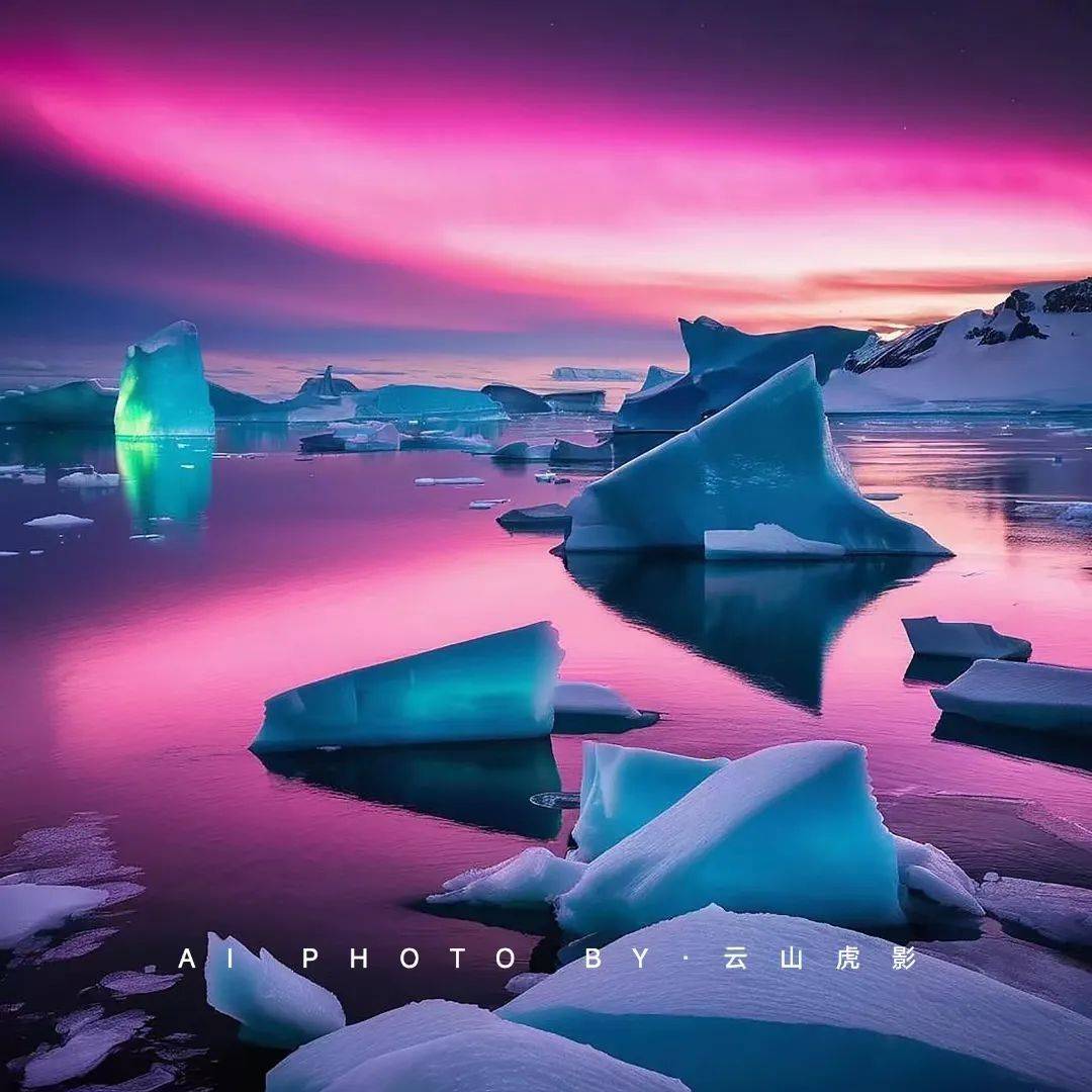 南北极同时出现粉色极光?