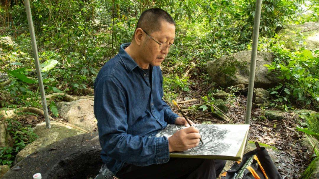 活动回顾大美佛冈写生行第一天王山寺写生&欢迎仪式&集体挥毫大美佛冈