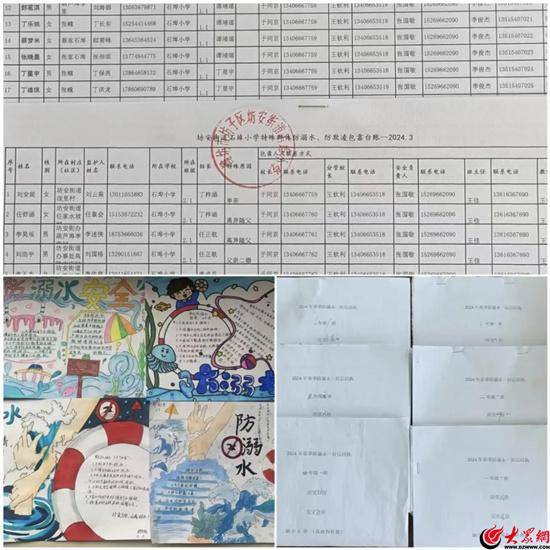 《防溺水致家长的一封信》《防溺水安全责任书》《防溺水安全承诺书》