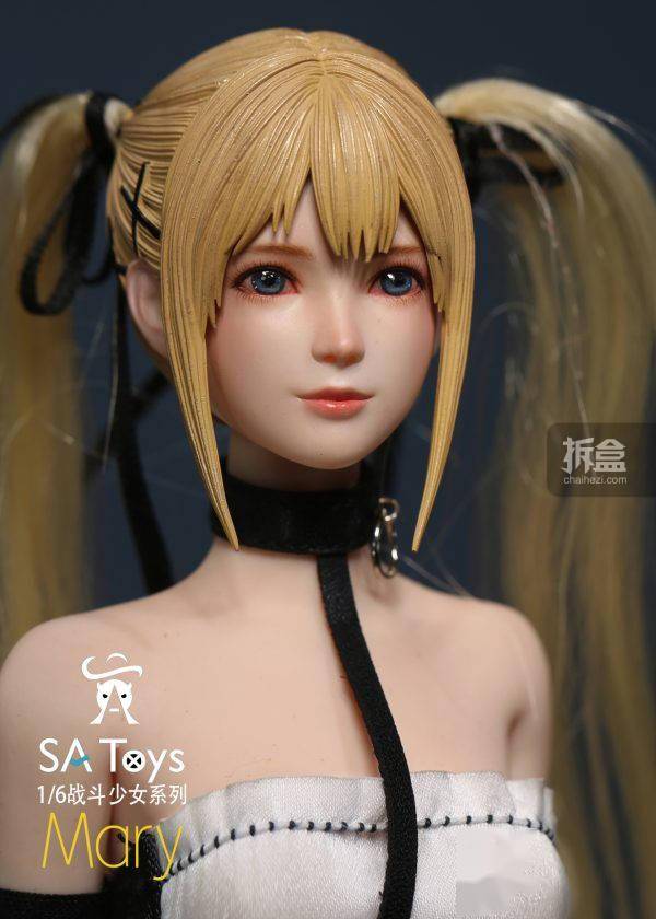 sa toys m001 mary 战斗少女套装 1/6 包胶可动人偶