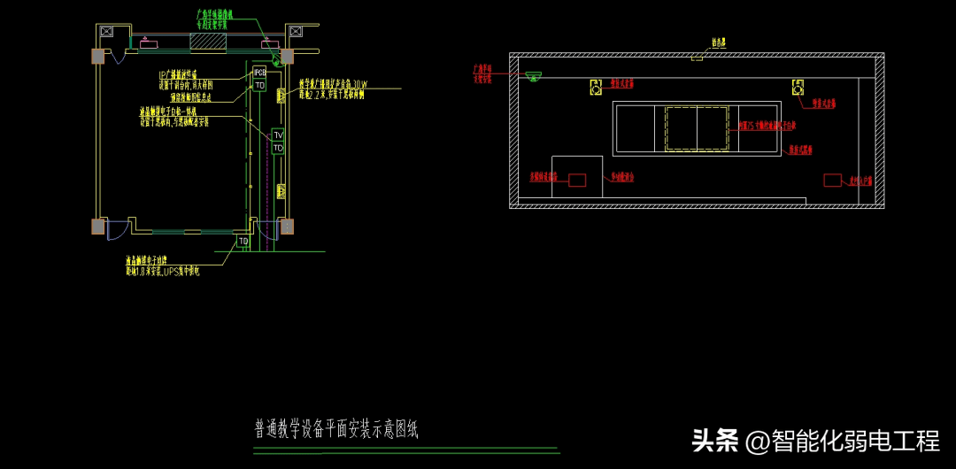 一套完整的弱电项目设计说明及系统图素材,cad格式