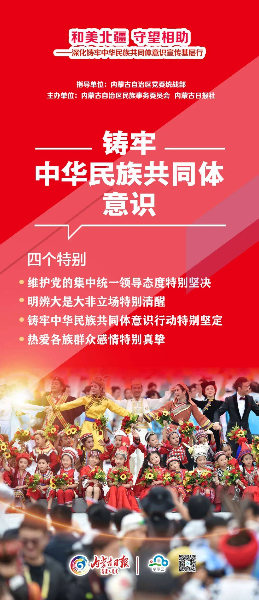 民族团结 | 深化铸牢中华民族共同体意识主题海报(一)