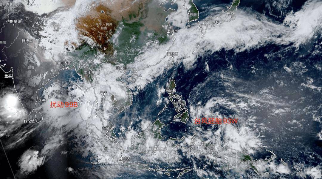 估计孟加拉湾的低压扰动,在24日-25日也可能获得编号成为今年北印度洋