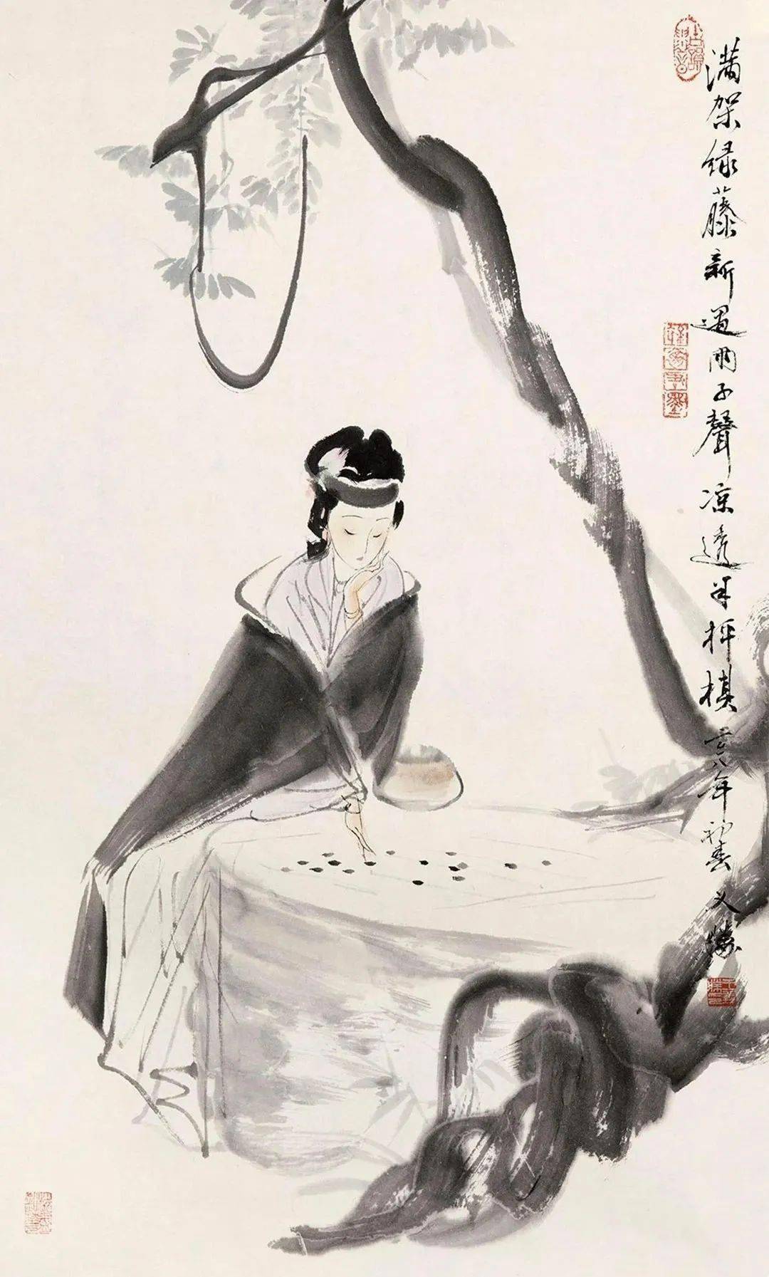 现代名师仕女画图片